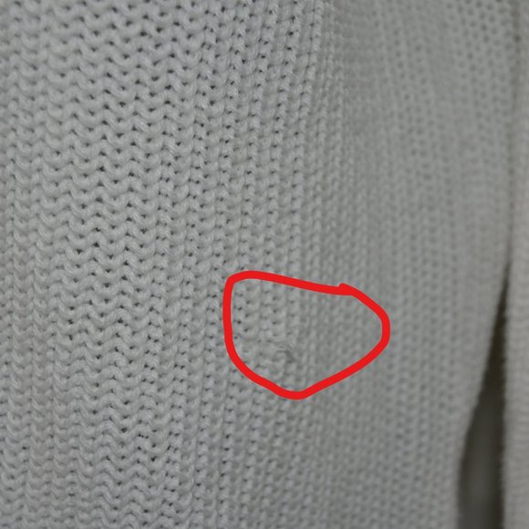 NWT Core Life Oversized Ivory Sweater *Flawed* Size Large - Picture 11 of 13